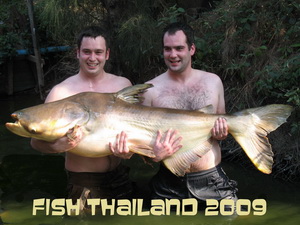 Brian & Brad brothers fishing in Thailand at Bungsamran Lake