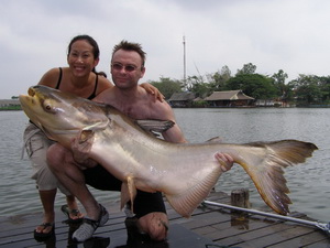 Mekong Catfish fishing Thailand