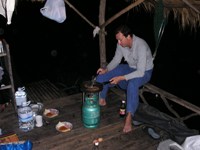camping and fishing in Kanchanaburi Thailand
