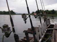 Fishing Khao Laem Dam Kanchanaburi Thailand