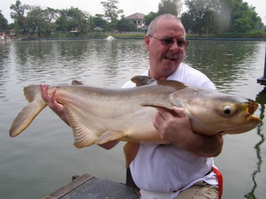 Ian Fishing in Bangkok for Mekong catfish