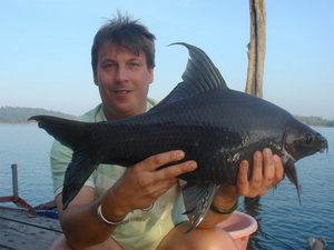 Black carp fishing in Thailand