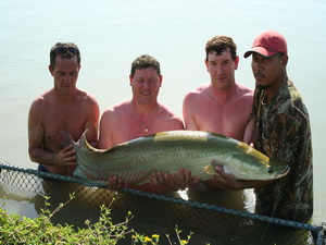arapaima fishing in Thailand at IT Lake Mosters