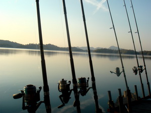 Fishing Khao Laem Dam Thailand