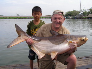 German angler Wein fishing in Bangkok with Fish Thailand