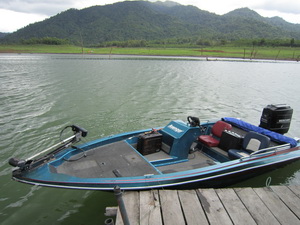 Fishing in Thailand from The 'Fish Thailand Explorer' bass boat