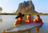 arapaima fishing with john Wilson in Thailand